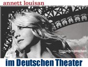 Annett Louisan - Am Montag 28.08. gibt es ein einmaliges Sondergastspiel im Deutschen Theater